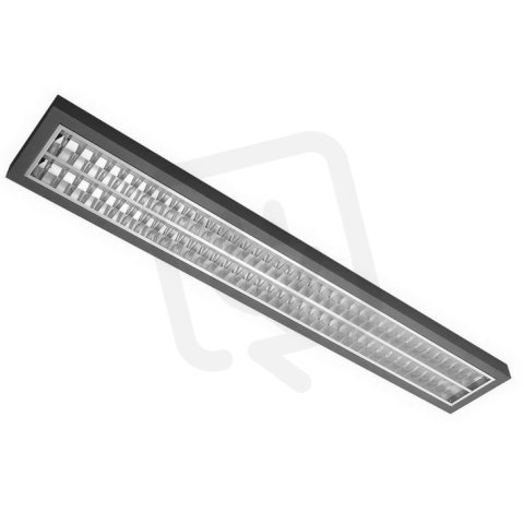 MODUS AREL6000 2x LED 1500mm mřížka AL lesk přis/záv LED 830 350mA