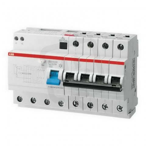 ABB DS204AC-B6/0,03 kombinace jistič/chránič čtyřpólový 6 A 30mA B AC