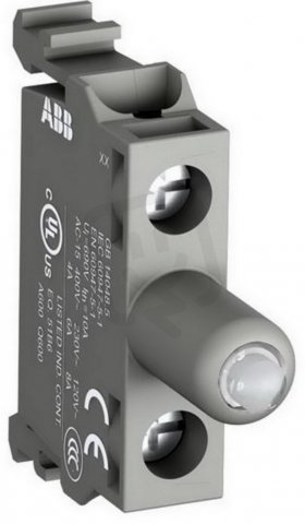 MLBL-08BR Blok s červenou LED 380VAC zadní montáž ABB 1SFA611621R2081