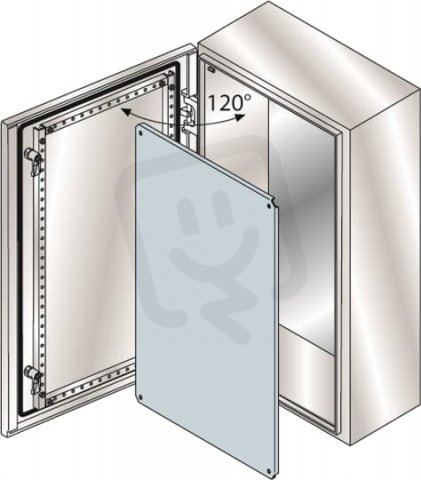 ABB SRX-Nerezový rozvaděč s plnými dveřmi a mont. deskou 600X400X200 (vxšxh)