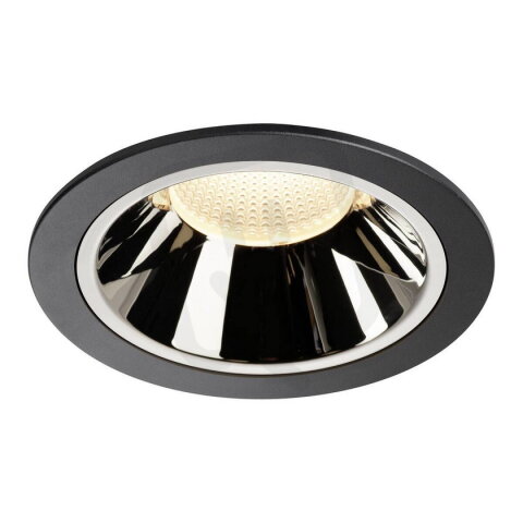 NUMINOS DL XL vnitřní LED zápustné stropní svítidlo černá/chrom 3000K 20°