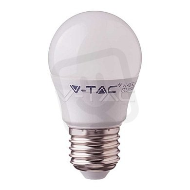 LED žárovka V-TAC 4.5W E27 G45 Plastic 6400K VT-245