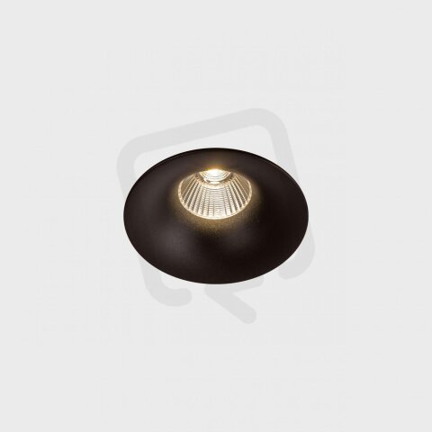 LUXO zapuštěné svítidlo s rámečkem černá 12W 2700K 1-10V KOHL LIGHTING