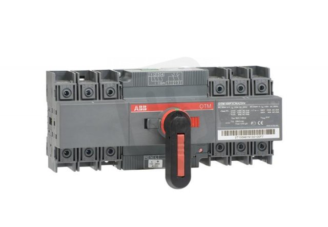 Přepínač ABB OTM100F3CMA230V 3P I-0-II 100A na základnu s pohonem 220-240V AC/DC