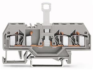 3vodičová rozpojovací svorka, na DIN 35x15/35x7,5 4mm2, šedá WAGO 281-683