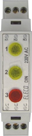 Světelné návěstí VMS-DIN-03 G,O,R 230AC Eleco VEP CZ 265116