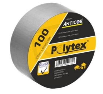 Instalační páska ANTICOR 100 Polytex 48mm x 50m stříbrná