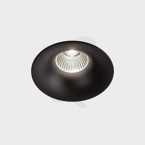 LUXO zapuštěné svítidlo s rámečkem černá 20W 2700K 1-10V KOHL LIGHTING