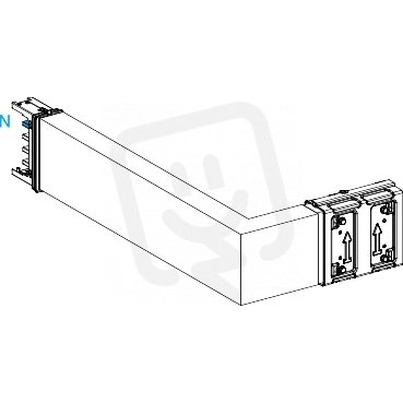 Koleno 400 A horizontální na míru doprava SCHNEIDER KSA400DLR41A