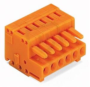 Pružinová svorka CAGE CLAMP 1,5mm2 oranžová 9pól. WAGO 734-209