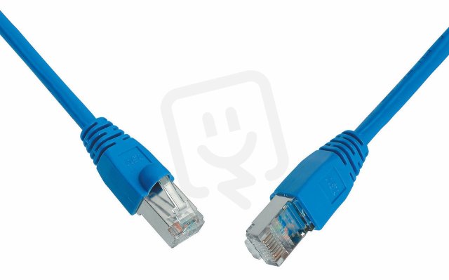 Patch kabel CAT6 SFTP PVC 1m modrý snag-proof C6-315BU-1MB SOLARIX 28730109