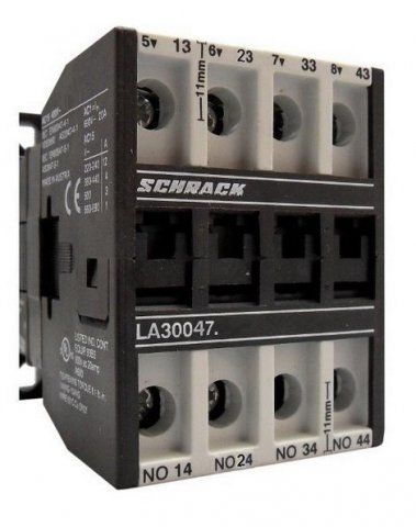 Pomocný stykač 4A, 4Z, 24 VDC, pro elektronické obvody SCHRACK LA300475N-