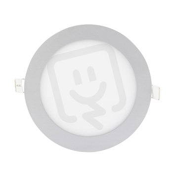 LED svítidlo PODHLED, kulaté, 12W, 4500 K, stříbrné FK TECHNICS 4737865