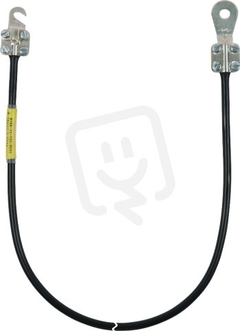 Uzemňovací vodič 10mm2/L 3,0m černý. s kabelovými oky (C)M8 u.(A)M5/M6