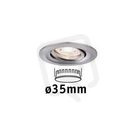 LED vestavné svítidlo Nova mini výklopné 1x4W 2.700K kov kartáčovaný 230V 94294