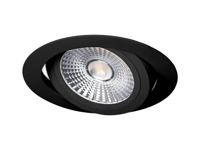 Výklopný LED podhled VP COB bodovka 6W kulatý černý teplá bílá PANLUX PN14100056