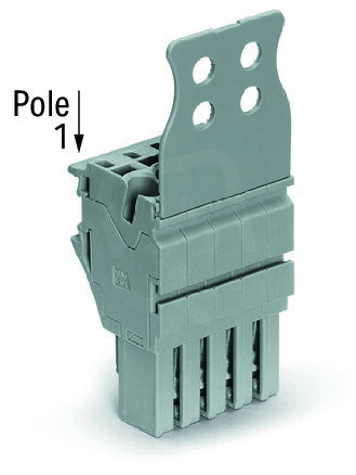 Pružinová svorka Push-in CAGE CLAMP 4mm2 šedá 12pól. WAGO 2022-112/136-000