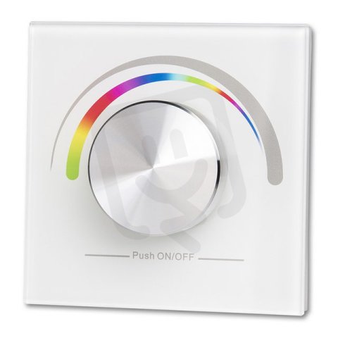 RF otočný nástěnný ovladač  RGB, 1 zóna MCLED ML-910.733.22.0