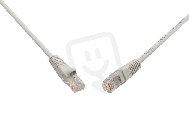 Patch kabel CAT5E UTP PVC 20m šedý snag-proof C5E-114GY-20MB SOLARIX 28312019