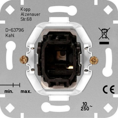 Tlačítko strojek střídavý 10AX, 250V~  KOPP 504400001