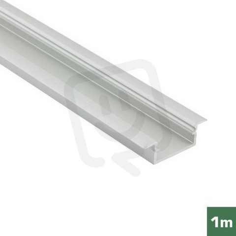 FKU14-1M-EL AL profil FKU14 J/S pro LED, bez plexi, 1m, elox FK TECHNICS 4738770