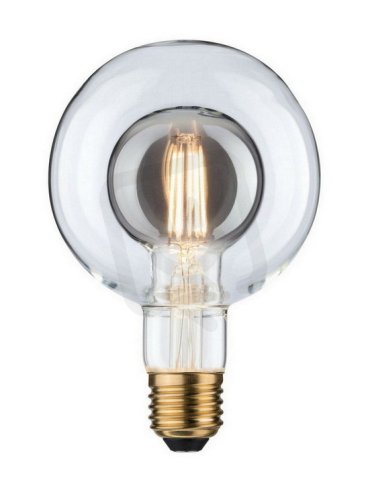 LED Inner Shape Globe G95 4 W kouřové sklo E27 2.700K teplá bílá PAULMANN 28766