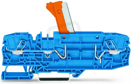 2vodičová rozpojovací a měřicí svorka 0,5-6mm2 modrá WAGO 2006-8674
