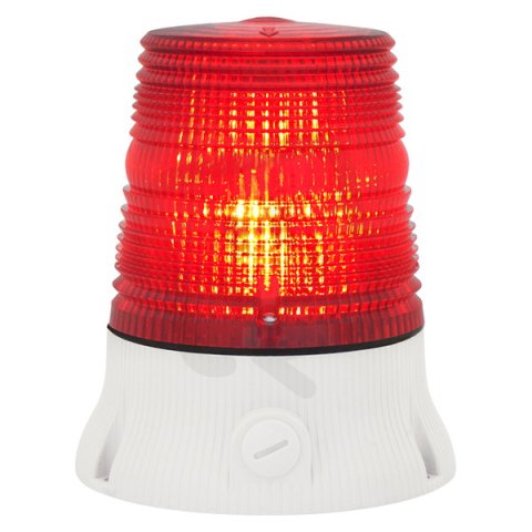 Modul optický MAXIFLASH STEADY/FLASHING S 24/240V AC, IP54, červená, světle šedá