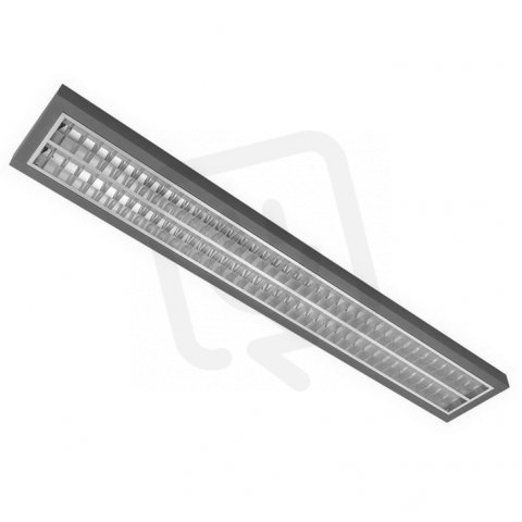 MODUS AREL6000 2xLED 1500mm mřížka AL mat přis/záv LED840 350mA DALI stmívatelný