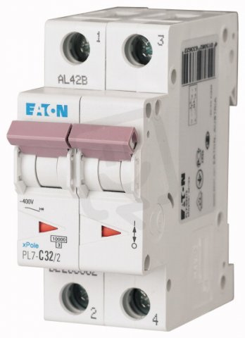 Jistič Eaton PL7-D32/2 32A 2-pólový (10kA) 263384