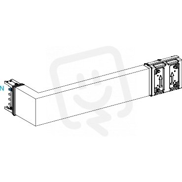Koleno 400 A horizontální na míru doprava SCHNEIDER KSA400DLR42A
