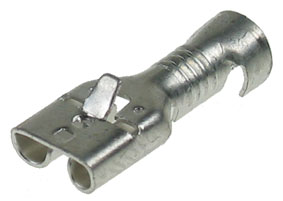 MOJC 1,5-68 Mosazná objímka s jazýčkem cínovaná 0,5-1,5mm2/6,3x0,8mm (5000ks)