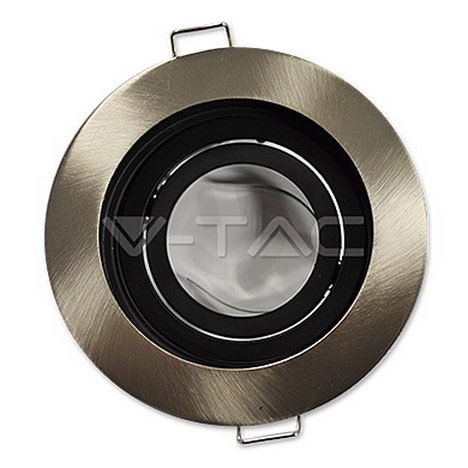 GU10 Housing Round Satin Nickel,  VT-781