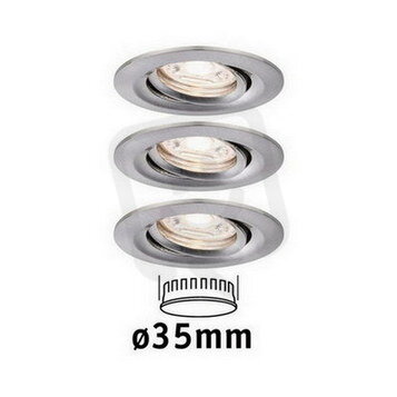 LED vestavné svítidlo Nova mini výklopné 3x4W 2.700K kov kartáčovaný 230V 94295