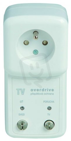 TV-OVERDRIVE X16 zásuvkový adaptér s přepěťovou ochranou + TV 16A A01059