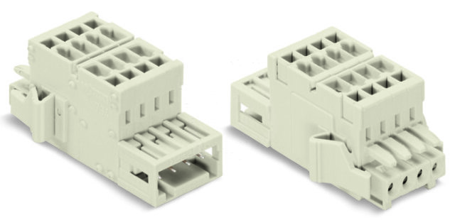 2vodičový kombinovaný konektor, 1,5mm2, světle šedá 3pól. WAGO 734-363/037-000