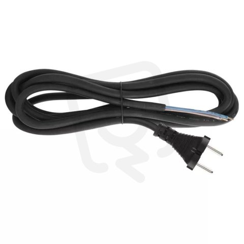 Přívodní kabel FLEXO H05VV-F 2x0,75C s kontur vidlicí 4m černá PVC