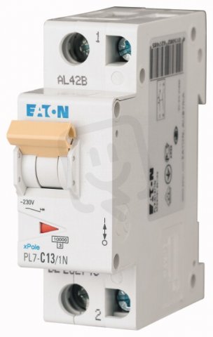 Jistič Eaton PL7-D13/1N 13A 1+N-pólový (10kA) 262757