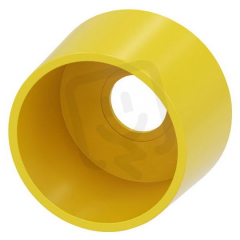 ochranný límec pro hřibové tlačítko, design 22 mm, 360°, žlutý, plast