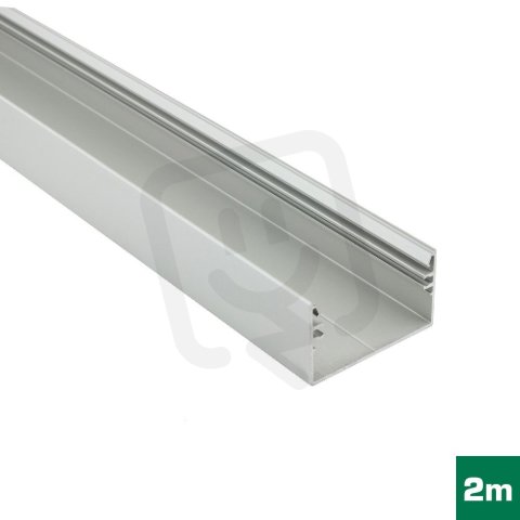 FKU70-2M-EL AL profil FKU70 C10 pro LED, bez plexi, 2m, elox FK TECHNICS 4738380