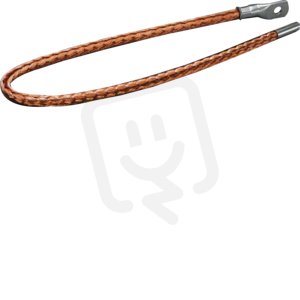 Uzemňovací kabel 25 mm2s kabelovým okem M8 a dutinkou, délka 550 mm HAGER UZ012