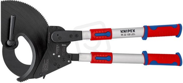 KNIPEX Kleště na kabely (rohatka se západkou) s teleskopickými rukojeťmi 680 mm