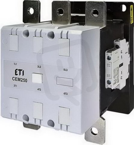 Motorový stykač ETI CEM250.22-110V-50/60Hz, 3p, 3xNO+2x (1xNO+1xNC),350A/250A