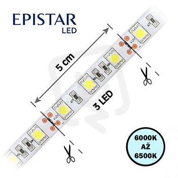 4730932-60 LED pásek 60LED/m,5050,IP65,6000-6500 K,12V