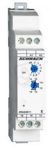 Čas.relé jednofunkční ON-delay AMPARO 24VAC/DC+230VAC 1P 5A SCHRACK ZRAE0011--