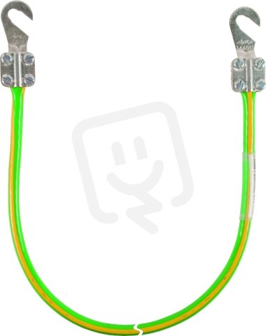 Uzemňovací vodič 16mm2/L 25,0m žz se dvěma kabelovými oky (B) otevřenými M8/M10