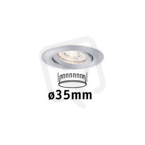 LED vestavné svítidlo Nova mini výklopné 1x4W 2.700K hliník broušený 230V 94296