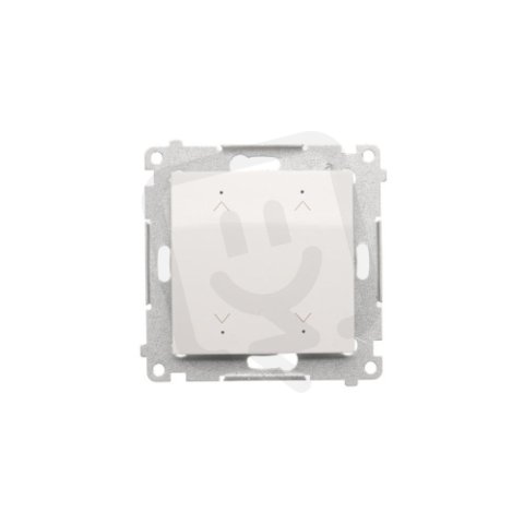 Ovladač žaluziový elektronický dvojnásobny, 6A, bílá KONTAKT SIMON DEZ2.01/11