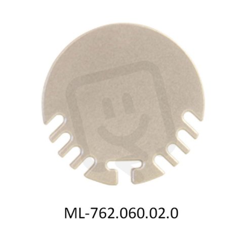 McLED ML-762.060.02.0 Koncovka pro ZP bez otvoru, stříbrná barva, 1 ks