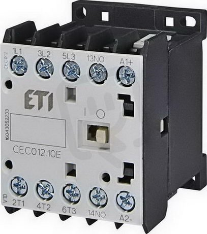 Miniaturní stykač ETI CEC012.10-24V-50/60Hz 3p 4xNO 22A(AC1)/12A(AC3 400V)